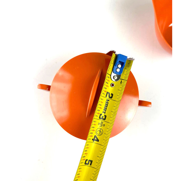 Vintage Mid Century Modern Laguna Orange Melamine Sugar Bowl And Creamer - Picture 6 of 11